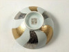 Pair Arita yaki porcelain Japanese Rice bowl Gohan Black White Gold Platinum