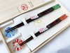 Wakasa nuri Japanese Lacquered Chopstick and Hashioki set Sea  Breeze Blue Red