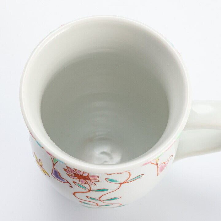 Kutani yaki porcelain Japanese Tea mug coffee cup Gentle breeze Ginshu Japan