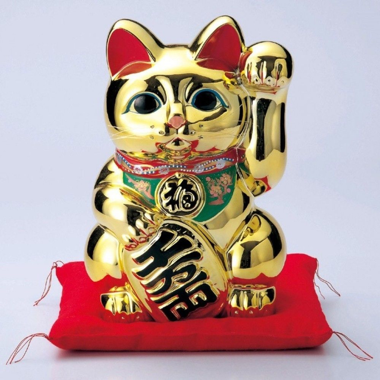 Tokoname Maneki neko Gold Japanese Lucky cat Piggy bank any size