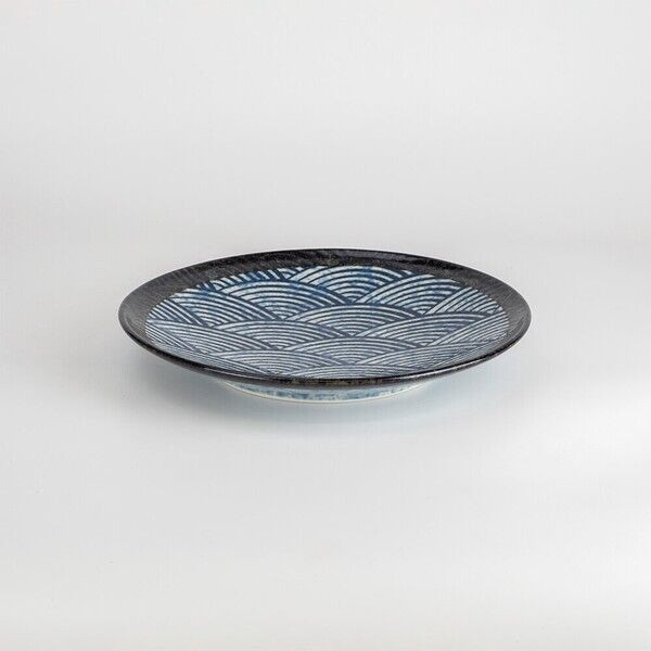 Mino Ware Keramikteller Japan - Wildtiere Design Matt 13.7cm