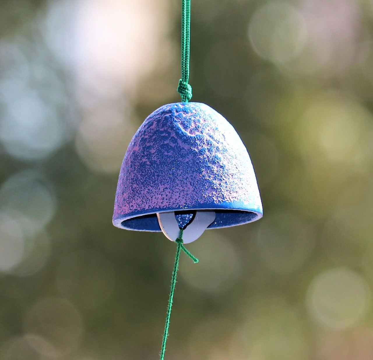 Furin Nanbu cast iron Japanese Wind Bell Chime Bell cricket Blue Japan