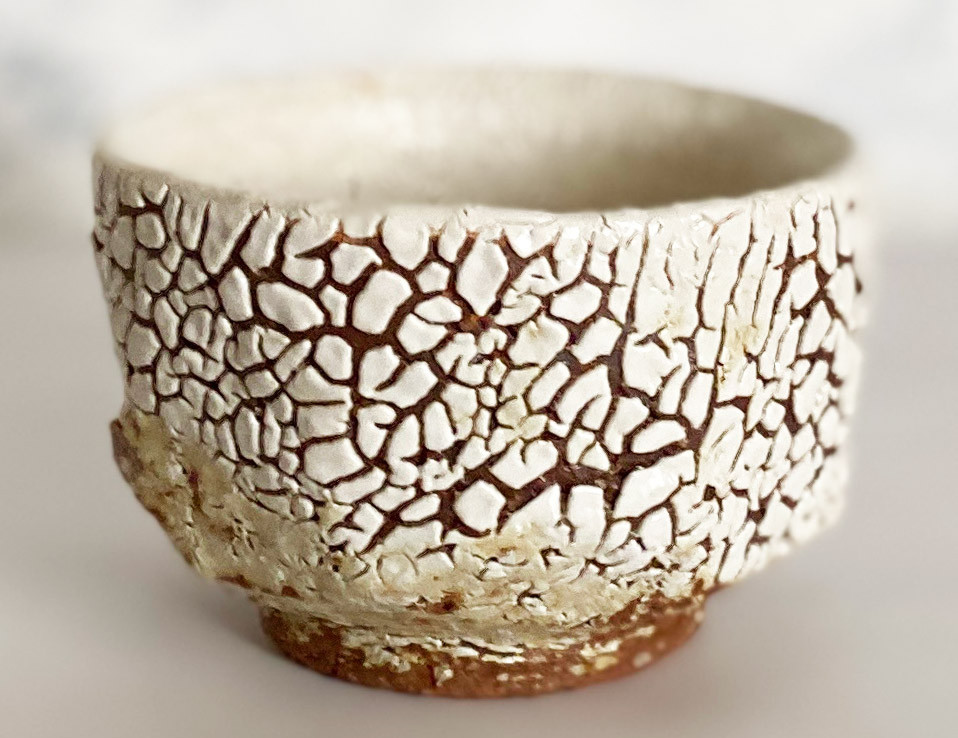 Hagi yaki pottery Kumidashi Yunomi Japanese tea cup Kairagi muffle