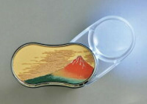 Yamanaka lacquer Loupe LED Magnifying glass with Mt.Fuji Sakura Makie gold japan Manekineko Ai