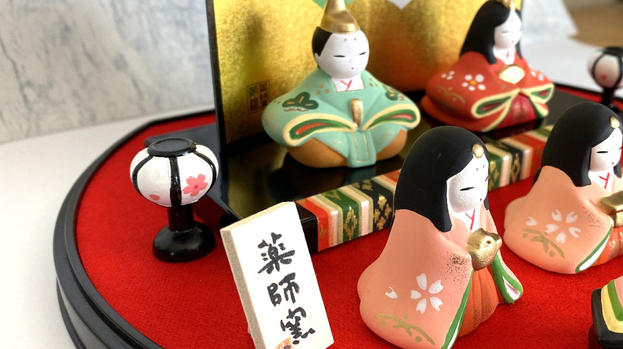 Hina ningyo Matsuri dolls Seto yaki pottery Japanese traditional