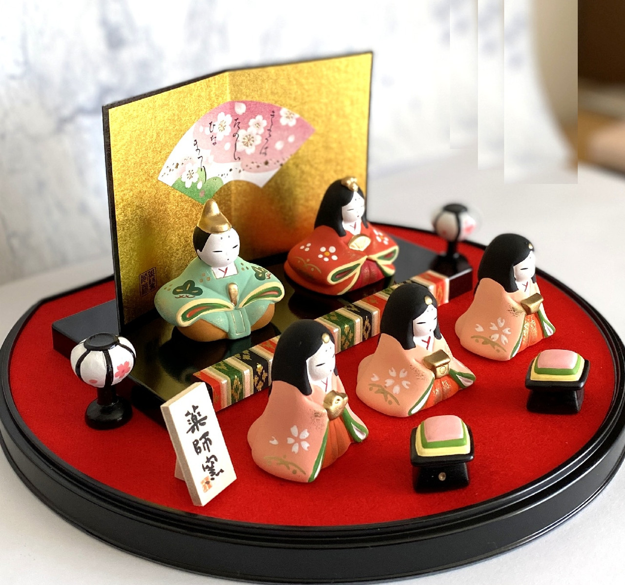 Hina ningyo Matsuri dolls Seto yaki pottery Japanese traditional