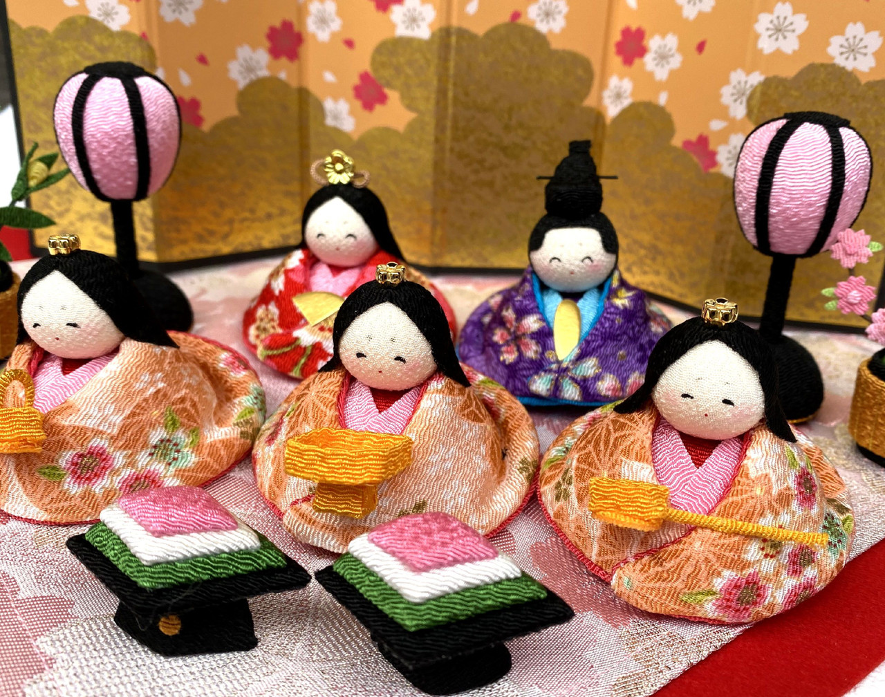 Kyoto Hina Ningyo Chirimen Crape Japanese Traditional Doll Cute