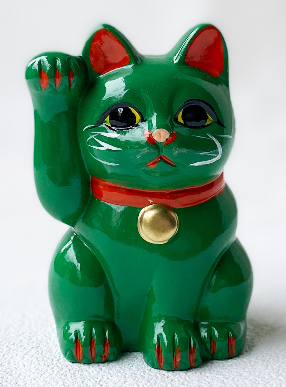 MANEKI NEKO Coinbank Japanese lucky cat TOKONAME yaki Right
