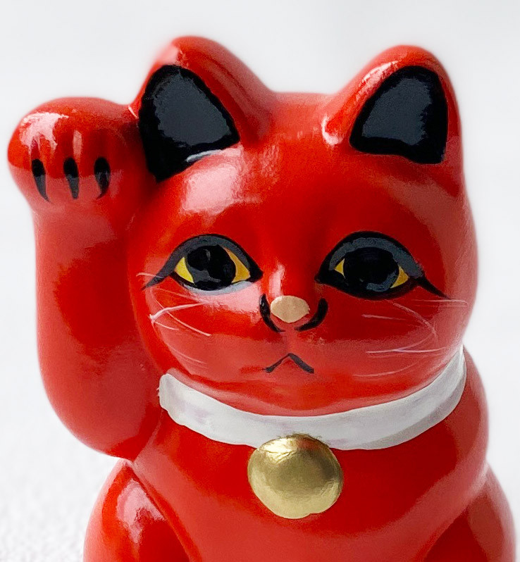 MANEKI NEKO Coinbank Japanese lucky cat TOKONAME yaki Right hand