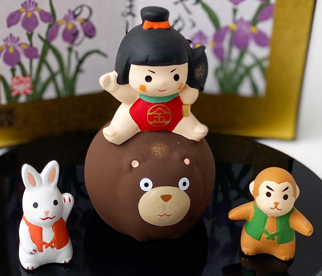 Kintaro Gogatsu Ningyo Japanese Boys Festival Figure Ride