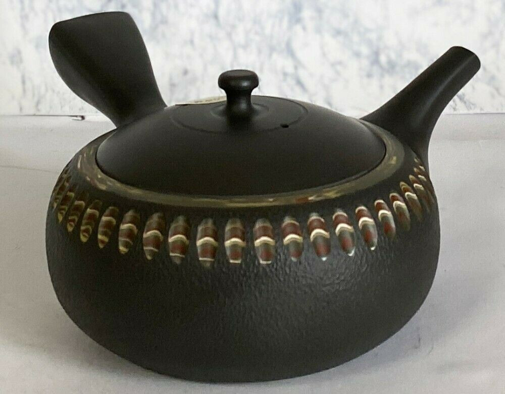 Tosen Nerikomi Kyusu Tea Pot - Thumbnail 5