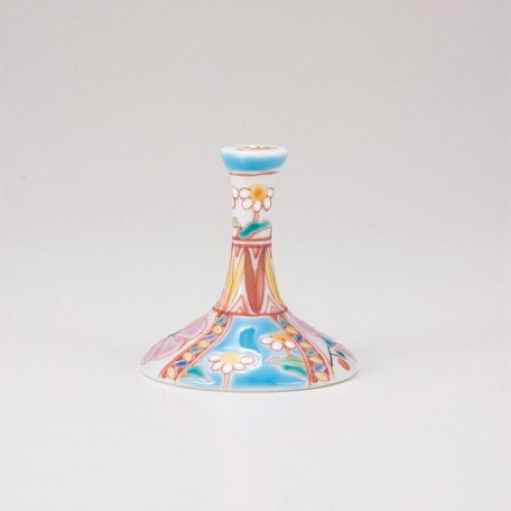 Edo glass Kutani yaki Waglass Japanese Wine glass goblet Flower