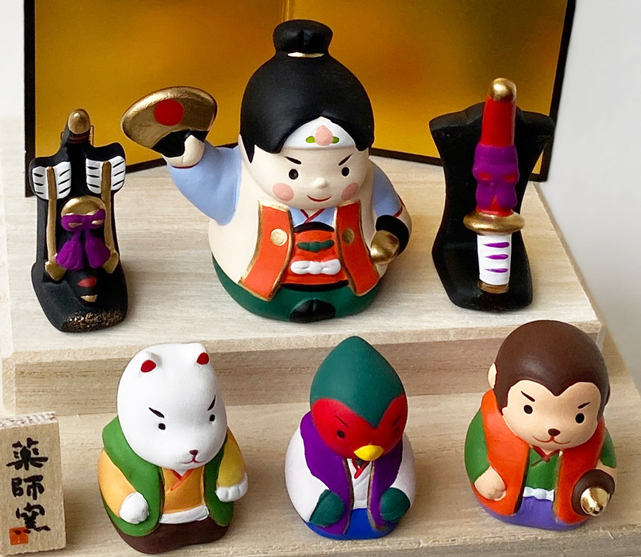 * vintage doll ୨୧ * 陶器製 愛らしい 男の子の フィギュア Figurine, Hakata Doll, Bride and Groom, Unglazed Pottery
