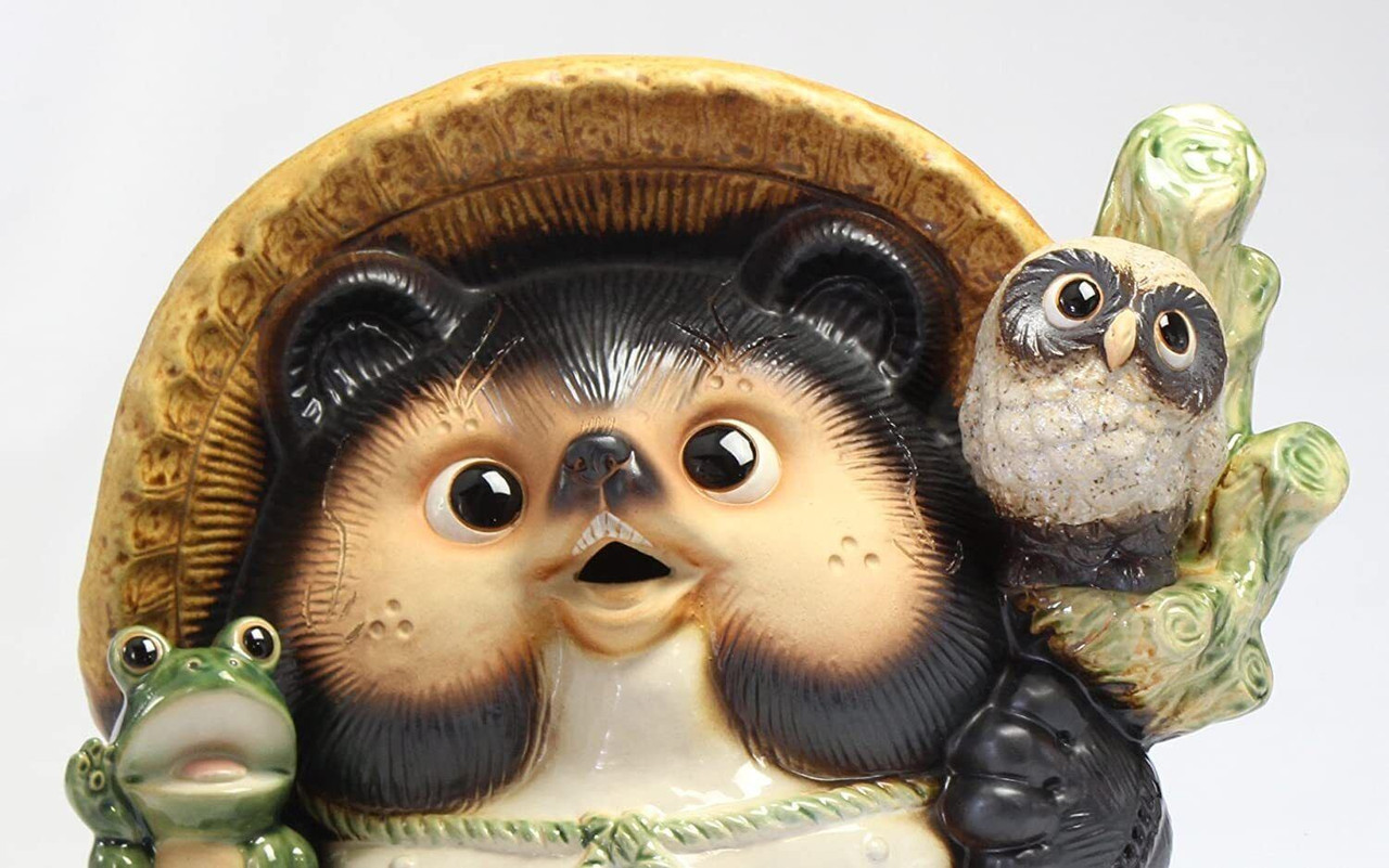 ジャンク　tanuki3 Shigaraki-yaki Ninja-Tanuki Kunoichi Red No.5 - Lucky Dolls