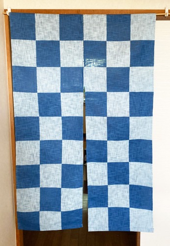 Kyoto Noren Japanese Hanging Door Curtain Linen Ryukyu Ai-zome
