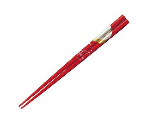Maki-e Wajima nuri Japanese Lacquered Chopstick Japan Red Evening moon S