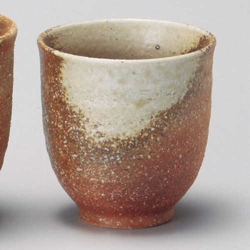Yunomi Shigaraki yaki ware Japanese pottery green tea cup Kinari Sori S Japan