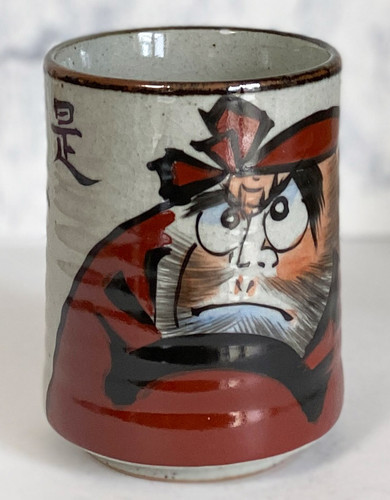 Japanese Yunomi Tea cup Kutani porcelain Daruma Big 10.2cm Made in Japan