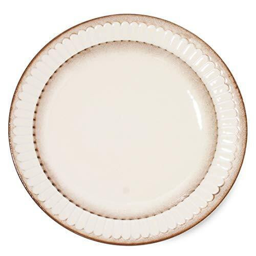 Mino ware pottery Pottmum dish Kiku patternBig plate Meet dish 9inch Japan