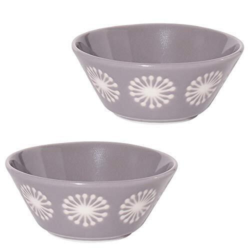 Mino ware pottery Kobachi small bowl set of 2 moco Gray glaze Japan