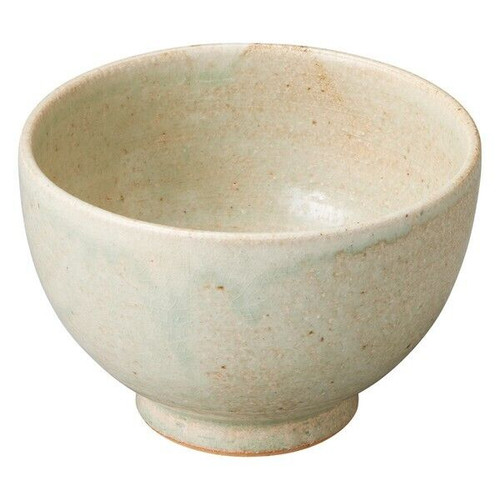 Shigaraki yaki ware Japanese pottery Soup bowl White Bidoro glaze Japan