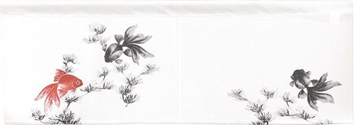 Noren Japanese door curtain 33.46x11.81 in polyester Goldfish Water Plants japan