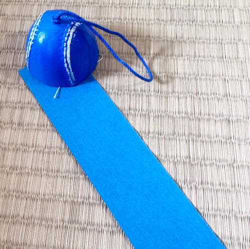 Furin Wind chime Bell Takaoka Hadcraft Cast iron Ball shapeBlue Japan