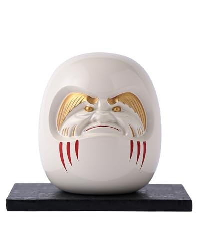 Daruma Darma Japanese Lucky cat Takaoka Metalcraft 2.75inch White Made in Japan