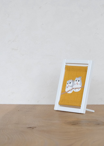 Kyoto Koyomi Frame Seasonal Textile Art Frame Ezo momonga Autumn Japan