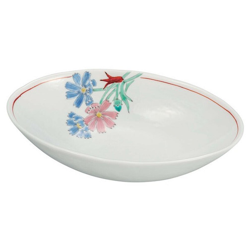 Kutani Ware Cosmos Flower Design 7  Bowl  Japanese Tableware Taishi K