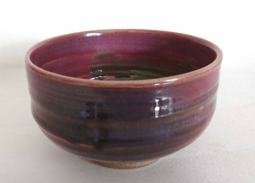 Chawan Arita yaki ware Japanese Matcha green tea bowl Red Wara Green glaze New