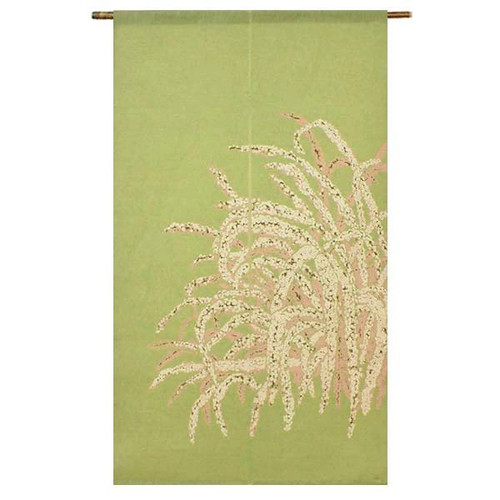 Kyoto Noren Japanese Door Curtain Linen Floral Calendar Noren Yukiyanagi Spiraea