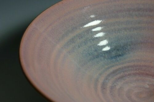 Ikebana Arita yaki pottery Large Flower vase Jinbachi red glaze Kasen klin Japan