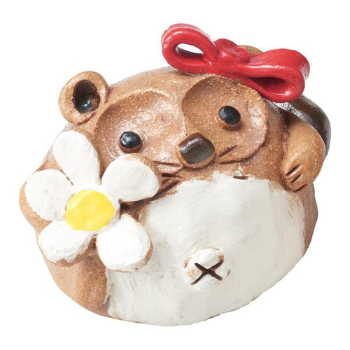 Pukupkuku Tanuki Shigaraki ware Racoon dog Brown Female L Japense pottery Japan
