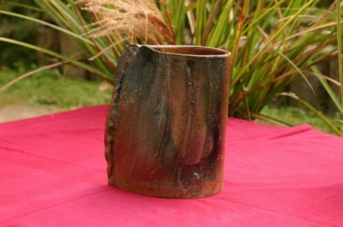 Ikebana Arita yaki pottery Large Flower vase Kawara Kasen klin Made in Japan