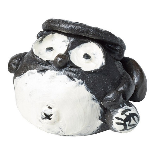 (Size) : Approx. Width 9.5 x Depth 9.5 x Heirht 6.5 cm / 3.74 x 3.74 x 2.55 inch

(Material) : Pottery

(Origin) : Made in Japan / Shigaraki yaki

(Condition) : Brand new

(Note) :

"A Breath with You"
[Animal Figurine]
A moment spent lazily in the afternoon in the soft sunlight.
When our eyes meet, my heart relaxes. Just having that kind of healing nearby is enough.

"Puku Puku"
Each piece is handcrafted and hand-painted. They're meticulously crafted from simple clay and meticulously painted with decorative clay and iron.

What is Hechimon
The name is derived from the Shigaraki craftsman's word used to mean "a fancy thing".
Various shapes created by nature, and vessels with various expressions just like the individuality of each of us.
Rather than industrial products, it may be a feeling very close to agricultural products.
These vessels are made with a lot of playfulness and sincerity by experts who know the importance of [heterogeneity].

-Shigaraki ware-
Shigaraki ware is a pottery made in Shigaraki Town, Koka City, Shiga Prefecture. It is one of the six ancient kilns in Japan and is said to have a long history of more than 1200 years.
Shigaraki ware was designated as a traditional craft by the country in 1976.
It is a ceramic Shigaraki ware handed down untill today that is supported by a long history, culture and through traditional techniques.
One of the features, the surface of the vessel is rough and contains many fine stone grains. Along with the prosperity of the tea ceremony, it has been prized as a teaware.
Technology development corresponding to the demand was performed from the ease of processing, while leaving the unique “Wabi” and “Sabi” of Shigaraki ware, and pottery rooted in life has been made until today.

Pukupkuku Tanuki Shigaraki ware Racoon dog Black Female L Japense pottery JapanPukupkuku Tanuki Shigaraki ware Racoon dog Black Female L Japense pottery Japan