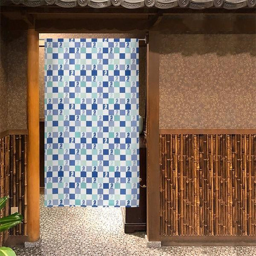 Noren Japanese Door Curtain Tapestry PolyesterChess Pieces 85x150 cm Japan