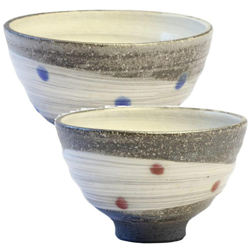 Shigaraki ware Japanese Rice bowl Gohan Chawan Milkyway Blue Japan