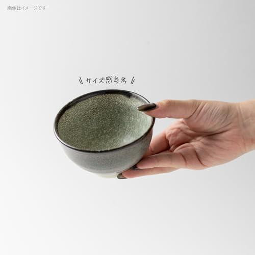 Mino ware Japanese Ceramic Rice bowl Gohan Chawan Kairagi Soft Charcoal Gray