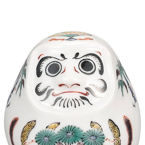 Kutani Ware Daruma Doll  Japanese porcelain Japan Sho chiku bai Terusada Miura