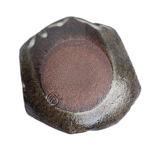 Shigaraki ware Japanese Tokusa stripe Heptagonal Small BowlKobachi Japan