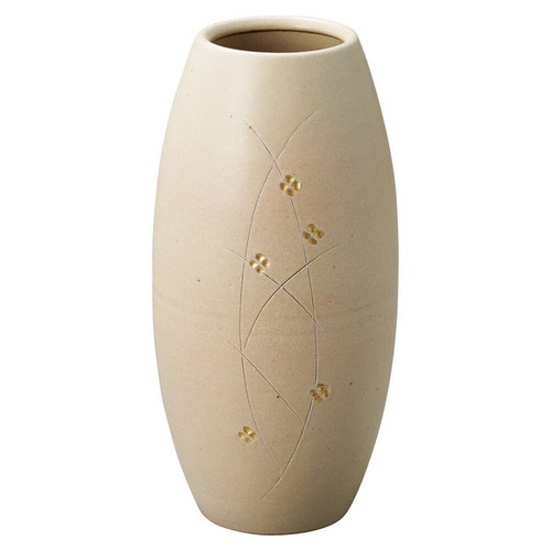 Shigaraki Ware Japanese pottery Flower Vase Japan Nagomi White Long Large 29cm