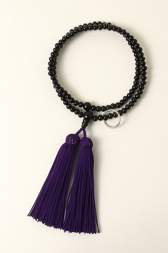 Kyoto Juzu Japanese Buddhist Mala Sodo shu Black ebony Zen shu Woman Japan