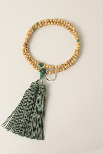 Kyoto Juzu Japanese Buddhist Mala Sodo shu Seigetsu Linden Aventurine Zen Japan