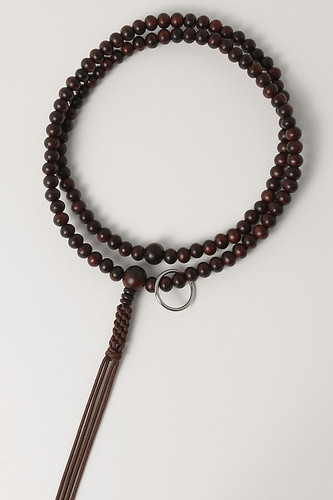 Kyoto Juzu Japanese Buddhist Mala Sodo shu Matte Rosewood Zen shu Men Japan