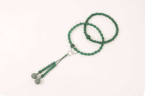 Kyoto Juzu Japanese Buddhist Mala Jodo shu Aventurine Woman Japan