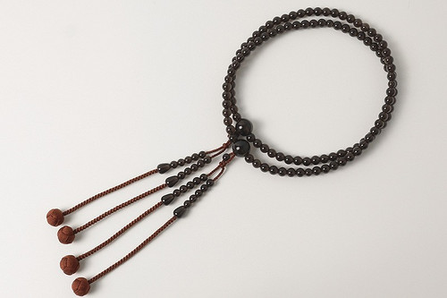 Kyoto Juzu Japanese Buddhist Mala Bracelet Shingon Smoky Quartz Japan Shaku2