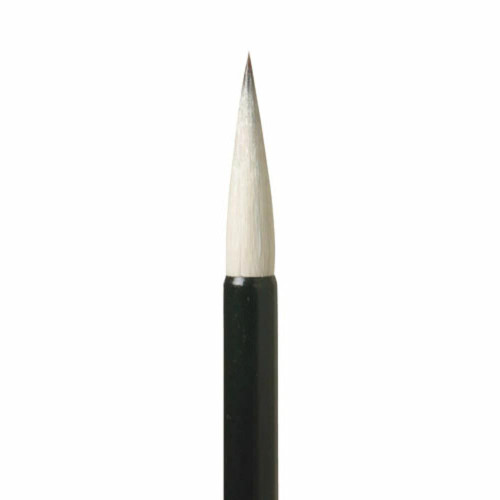 Kana Calligraphy Brush No.4 Tanuki Goat Hair Japanese Brush for Kana Writing