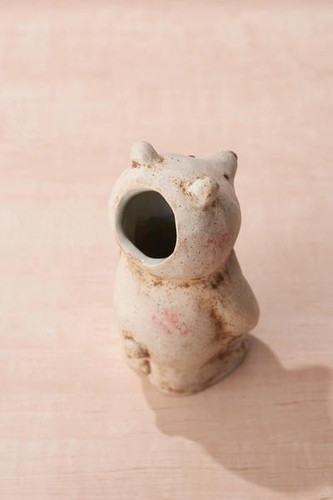 Shigaraki Ware Noir Bear Figurine Made in Japan Black Japanese pottery