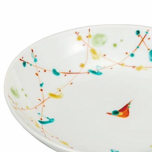 Authentic Kutani Ware Serving Bowl Harmony Pattern 21cm Made in Japan